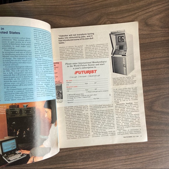 VINTAGE 1985 The Futurist Magazine - Picture 3 of 6